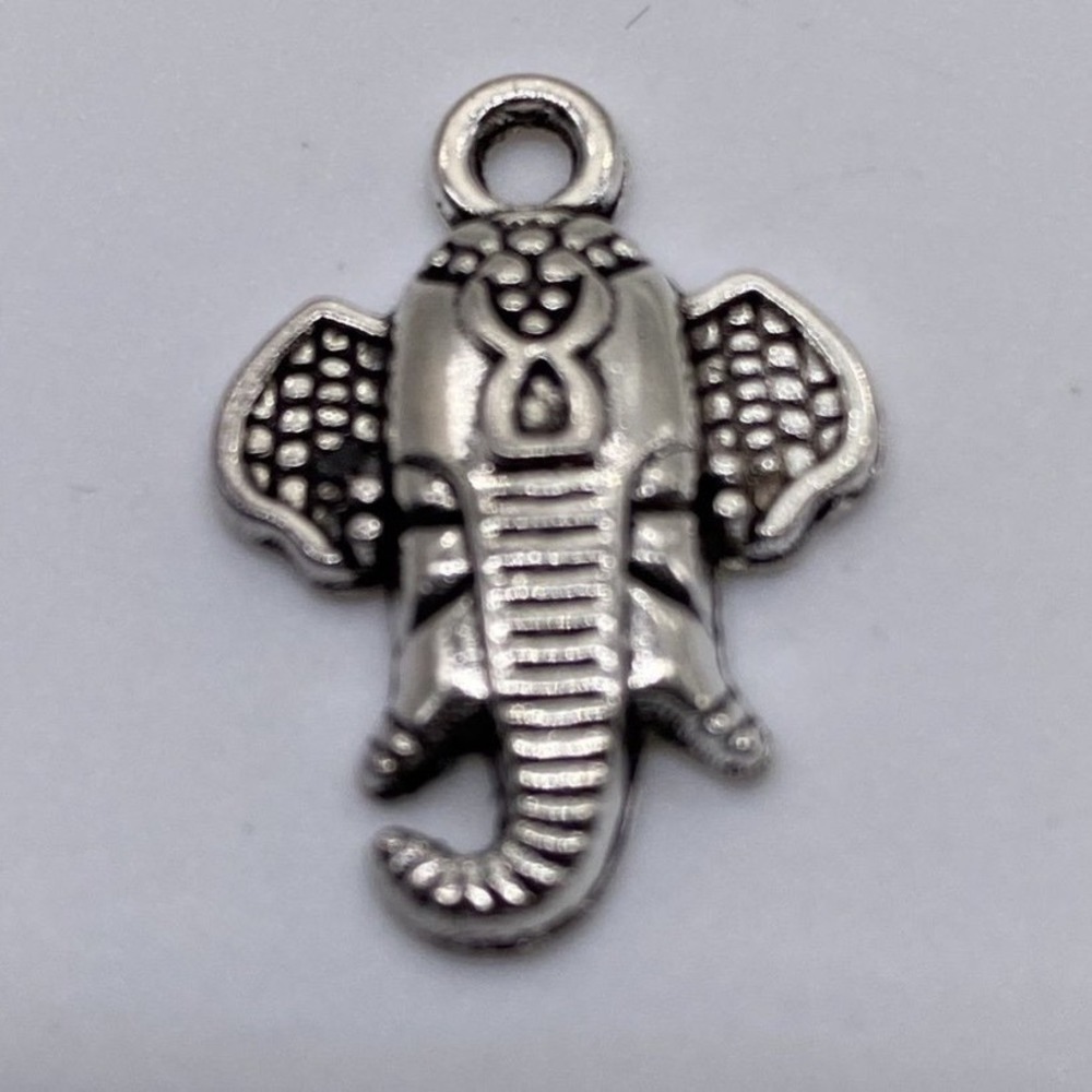Animal Charm Pendant Tibetan Silver Tone Double Sided‎ Pendant Item 3449